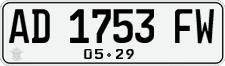 License plate of Indonesia, Regular plates