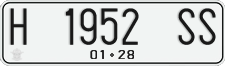 License plate of Indonesia, Regular plates