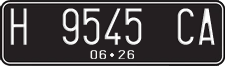 License plate of Indonesia, Regular plates