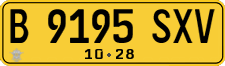 License plate of Indonesia, Commercial vehicles