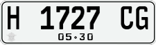 License plate of Indonesia, Regular plates