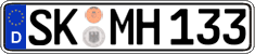 German license plate, Regular plates