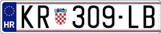 License plate of Croatia, Regular plates