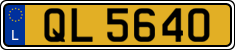 License plate of Luxembourg, 2003 year system
