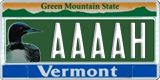 Vermont, Vanity Plates