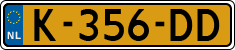 License plate of the Netherlands, Cars