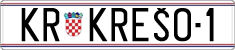 License plate of Croatia, Vanity Plates