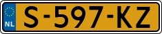 License plate of the Netherlands, Cars
