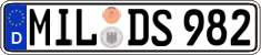 German license plate, Regular plates
