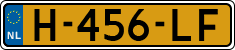 License plate of the Netherlands, Cars