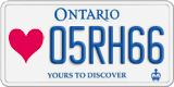 Ontario, Specialty plates (12AB34)