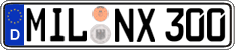 German license plate, Regular plates