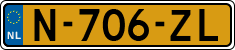 License plate of the Netherlands, Cars