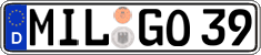 German license plate, Regular plates