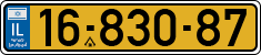 License plate of Israel, Regular plates