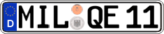 German license plate, Regular plates