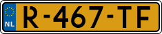 License plate of the Netherlands, Cars