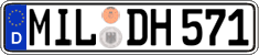 German license plate, Regular plates