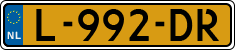 License plate of the Netherlands, Cars