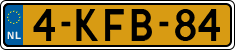 License plate of the Netherlands, Cars
