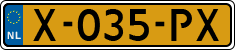 License plate of the Netherlands, Cars