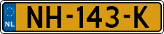License plate of the Netherlands, Cars