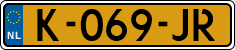License plate of the Netherlands, Cars