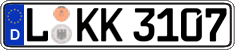 German license plate, Regular plates