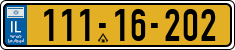 License plate of Israel, Regular plates