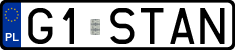 License plates of Poland, Vanity Plates