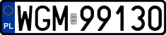 License plates of Poland, Regular car plates