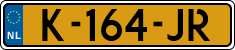 License plate of the Netherlands, Cars