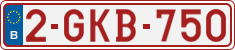 License plate of Belgium, Regular plates (2010)