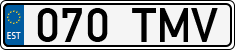 License plate of Estonia, Regular car plates