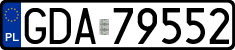 License plates of Poland, Regular car plates