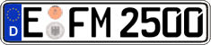 German license plate, Regular plates