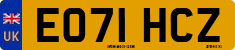 License plate of the United Kingdom, 2001 year system