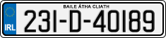 License plate of Ireland, Regular plates