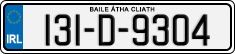 License plate of Ireland, Regular plates