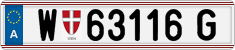 License plate of Austria, Regular plates