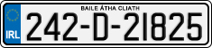 License plate of Ireland, Regular plates