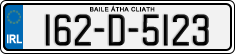 License plate of Ireland, Regular plates