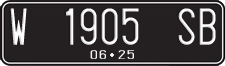 License plate of Indonesia, Regular plates