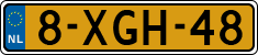 License plate of the Netherlands, Cars