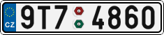 License plate of the Czech Republic, Cars (2001)