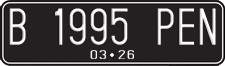 License plate of Indonesia, Regular plates