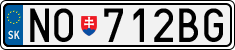 License plate of Slovakia, Cars