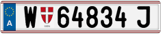 License plate of Austria, Regular plates