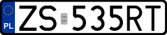License plates of Poland, Regular car plates