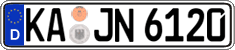 German license plate, Regular plates